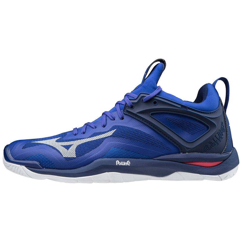 Mizuno WAVE MIRAGE 3 Kézilabda Cipő Férfi Kék / Fehér / Rózsaszín | LPAY-64213