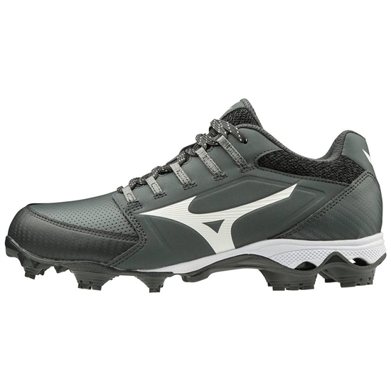 Mizuno 9-Spike Advanced Finch Elite 4 TPU Molded Softball Cipő Női Szürke / Fehér | MRCF-08751