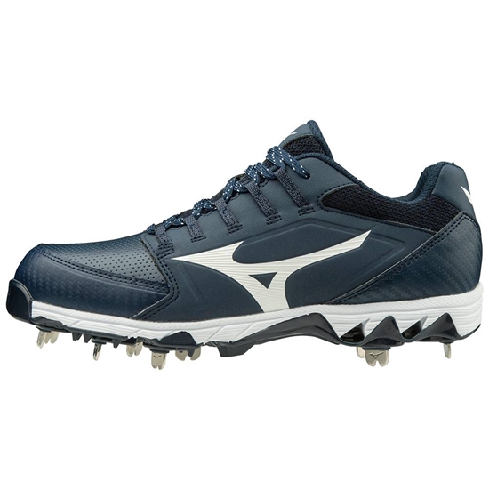 Mizuno 9-Spike Swift 6 Low Metal Softball Cipő Női Sötétkék / Fehér | FCMP-38612