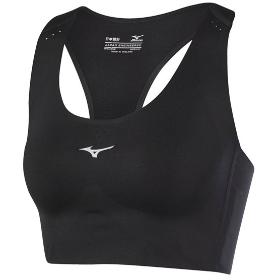 Mizuno Aero Crop Sportmelltartó Női Fekete | HOGR-10596