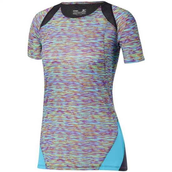 Mizuno Aero Running T shirts Női Kék Türkiz | IEKW-74901