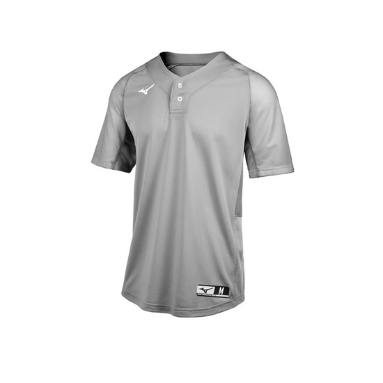 Mizuno Aerolite 2-Button Baseball Jersey Férfi Szürke | EUCA-26793