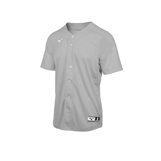 Mizuno Aerolite Full Button Baseball Jersey Férfi Szürke | CTRP-97128