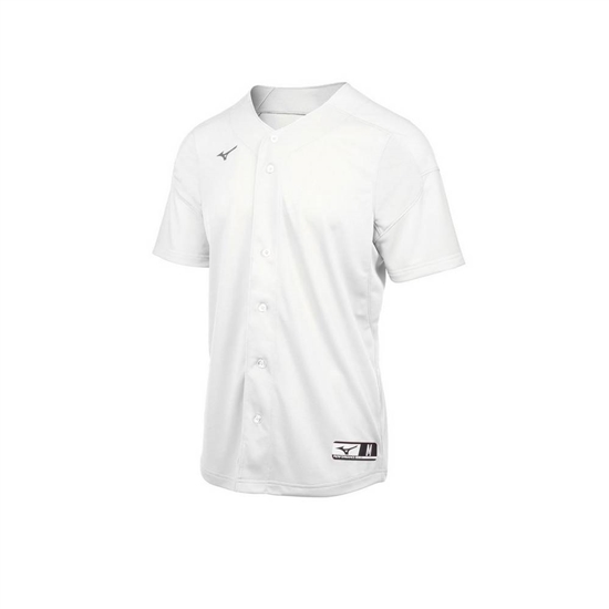 Mizuno Aerolite Full Button Baseball Jersey Férfi Fehér | HZBE-02415