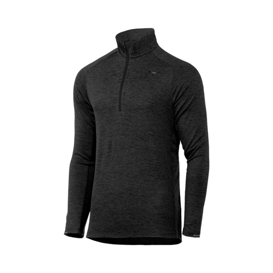 Mizuno Alpha Half Zip Pulóver Férfi Fekete | CDRN-86247