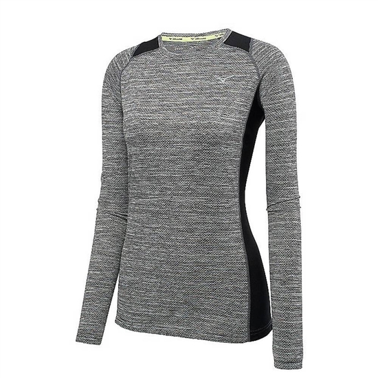 Mizuno Alpha Long Sleeve Tops Női Fekete | RBEF-74536