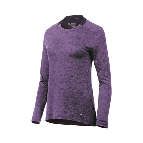 Mizuno Alpha Long Sleeve Tops Női Lila | ANQY-38429