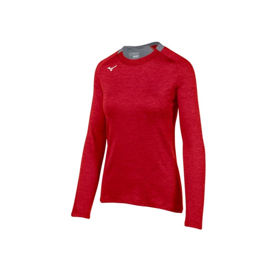 Mizuno Alpha Long Sleeve Tops Női Piros | AYXB-73015