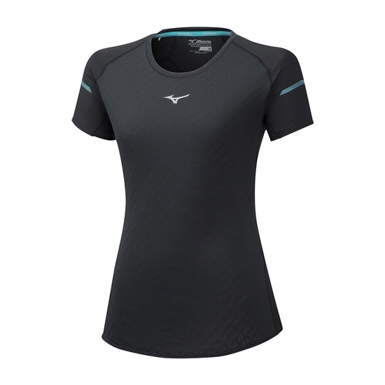 Mizuno Alpha Running T shirts Női Fekete | BPTM-78203