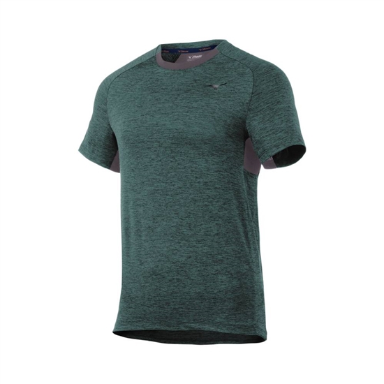 Mizuno Alpha Rövid Sleeve T shirts Férfi Zöld | OVKF-20897