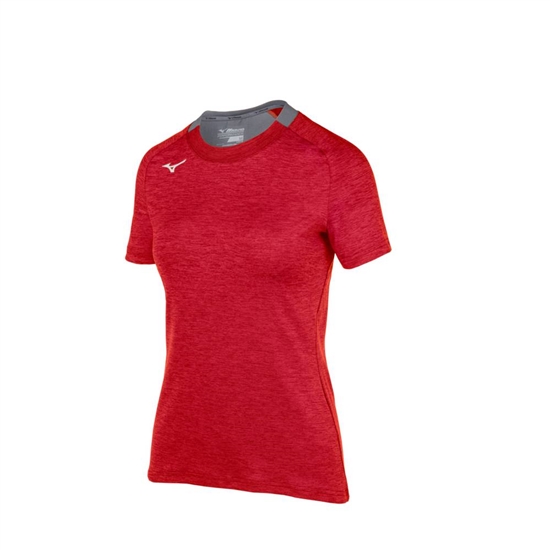 Mizuno Alpha Rövid Sleeve T shirts Női Piros | THJQ-74169