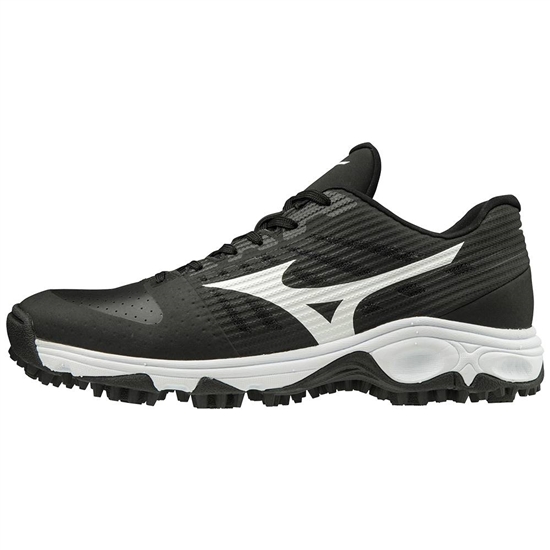 Mizuno Ambition All Surface Low Turf Baseball Cipő Férfi Fekete / Fehér | GMVJ-45967