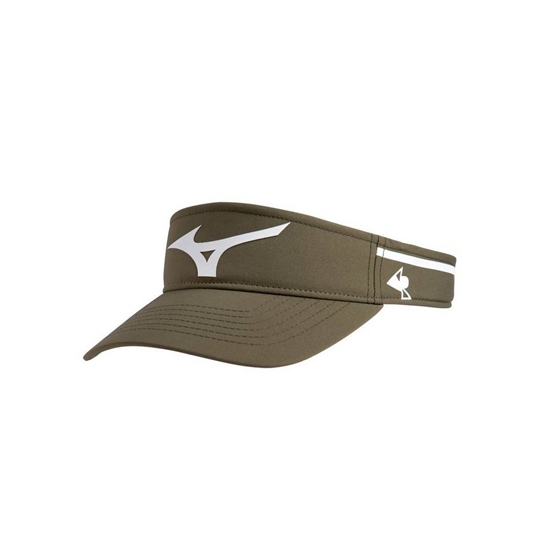 Mizuno April Ross Visor Férfi Olivazöld / Fehér | JYXC-50471