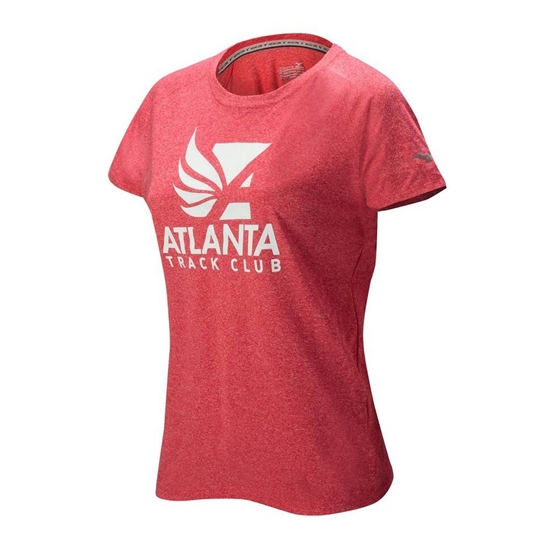 Mizuno Atlanta Track Club Inspire 2.0 Running T shirts Női Piros | ZOMX-87931