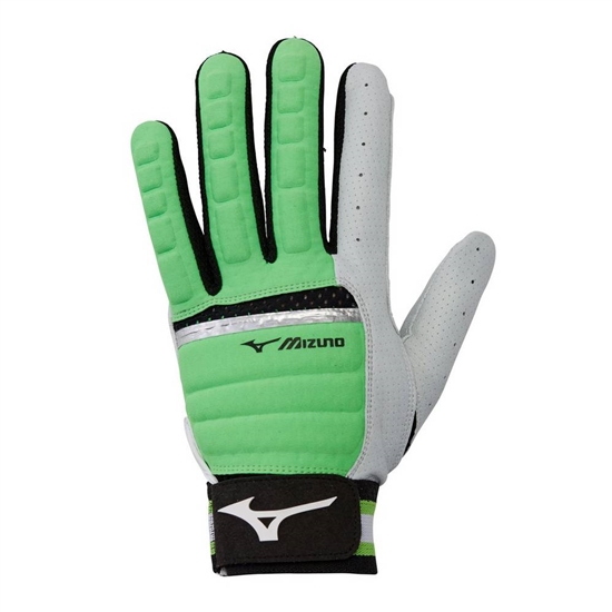 Mizuno B-130 Adult Baseball Batting Gloves Férfi Világos Zöld / Fekete | KOIL-51870