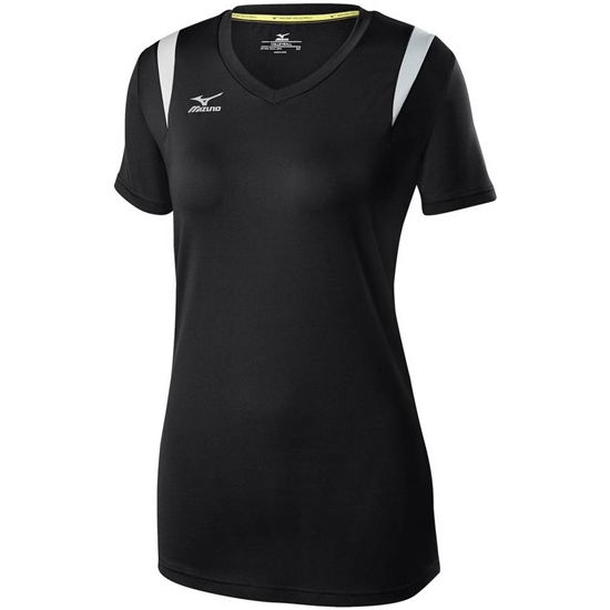 Mizuno Balboa 5.0 Long Sleeve Volleyball Jersey Női Fekete / Titán | QETX-07598