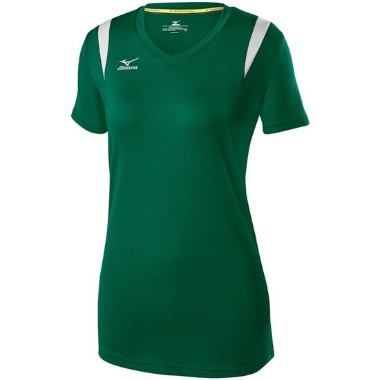 Mizuno Balboa 5.0 Long Sleeve Volleyball Jersey Női Zöld / Titán | USWR-64085