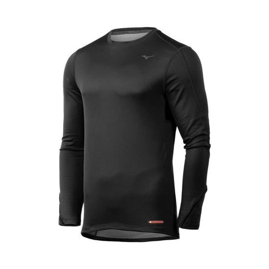 Mizuno Breath Thermo Base Layer Férfi Fekete | XWRN-17042