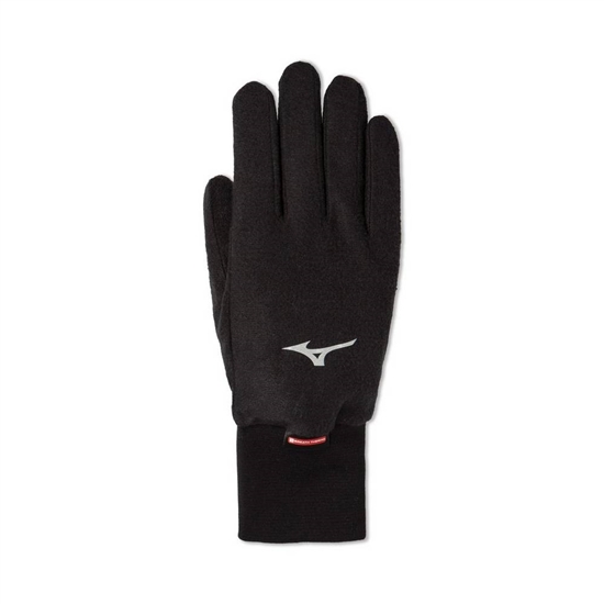 Mizuno Breath Thermo Fleece Gloves Férfi Fekete | FSHD-14928