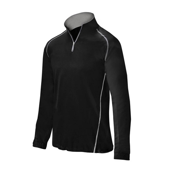 Mizuno Comp 1/4 Zip Batting Kabát Férfi Fekete | KJRX-73904