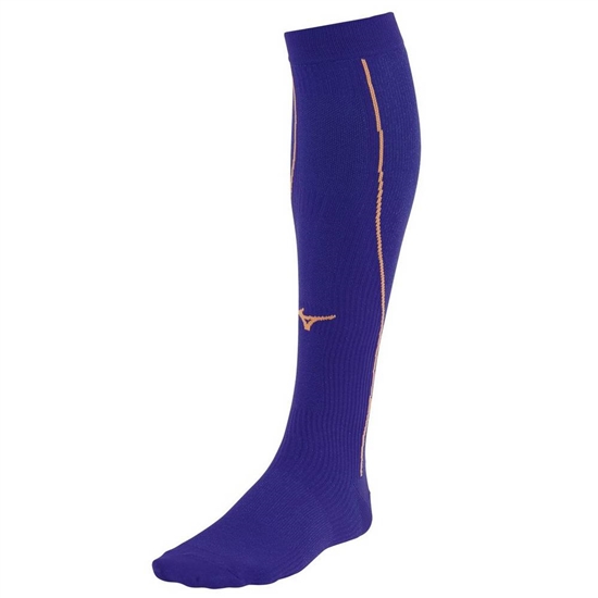 Mizuno Compression Running Zokni Női Lila / NarancsSárga | HRIX-38579