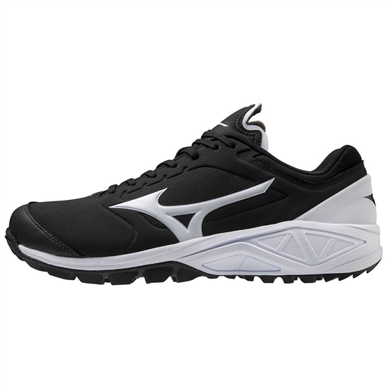 Mizuno Dominant 3 All Surface Turf Baseball Cipő Női Fekete / Fehér | VRPZ-69352