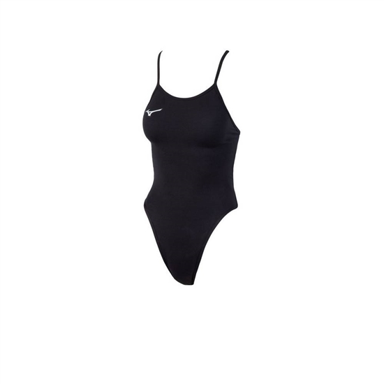 Mizuno EXER Thin Pántos Swimsuit Női Fekete | DHXT-89205