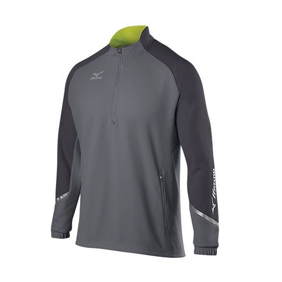 Mizuno Elite 1/2 Zip Pulóver Férfi Szürke | KNFA-02598