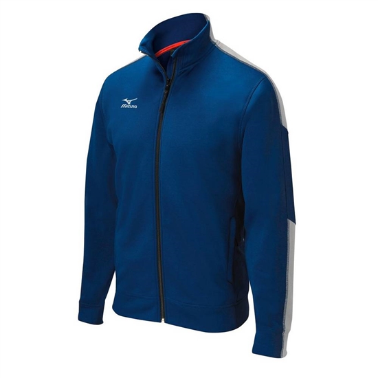 Mizuno Elite Thermal Kabát Férfi Sötétkék / Szürke | DGAM-83069