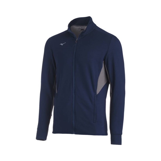 Mizuno Elite Thermal Kabát Férfi Sötétkék / Szürke | JTUH-56920