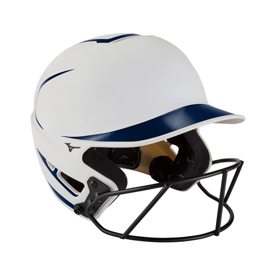 Mizuno F6 Fastpitch Softball Batting Helmet Női Fehér / Sötétkék | CKMV-93427