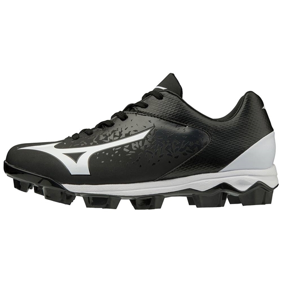 Mizuno Finch Select Nine Molded Softball Cipő Női Fekete / Fehér | JGYT-79028