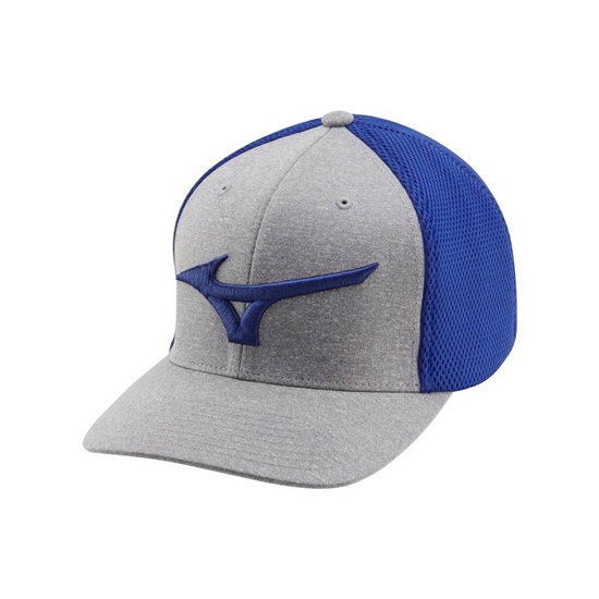 Mizuno Fitted Meshback Golf Hat Férfi Királykék | SUAD-16325