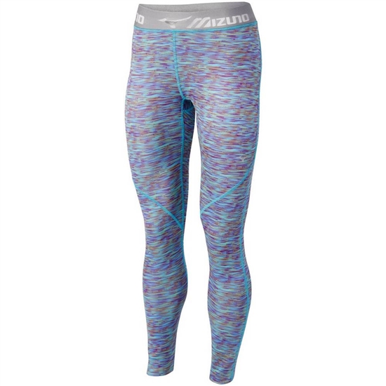 Mizuno Impulse Print Long Tights Női Kék Türkiz | FEOV-81702