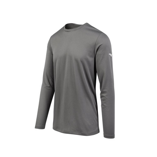 Mizuno Long Sleeve T shirts Férfi Szürke | MSTC-67401