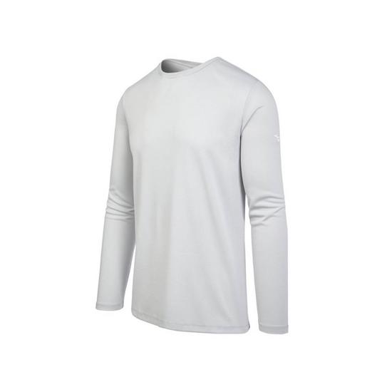 Mizuno Long Sleeve T shirts Férfi Szürke | WYHJ-59726