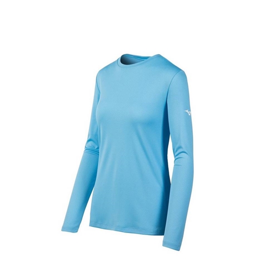 Mizuno Long Sleeve T shirts Női Világos Kék | XAPM-26075