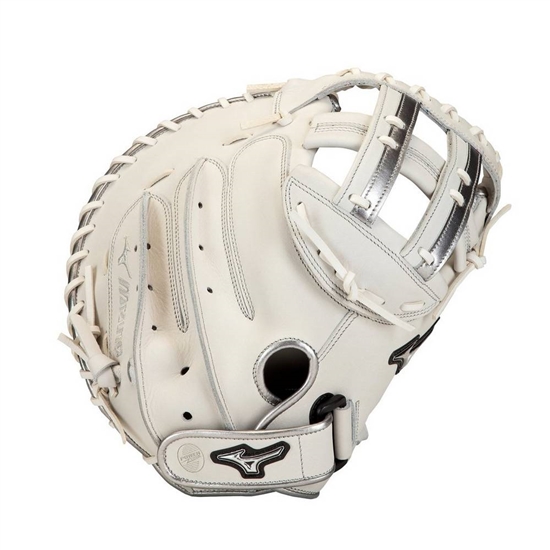 Mizuno MVP Prime SE Fastpitch Softball Catchers Mitt 34" Catchers Mitt Női Fehér / Titán | RNCD-308