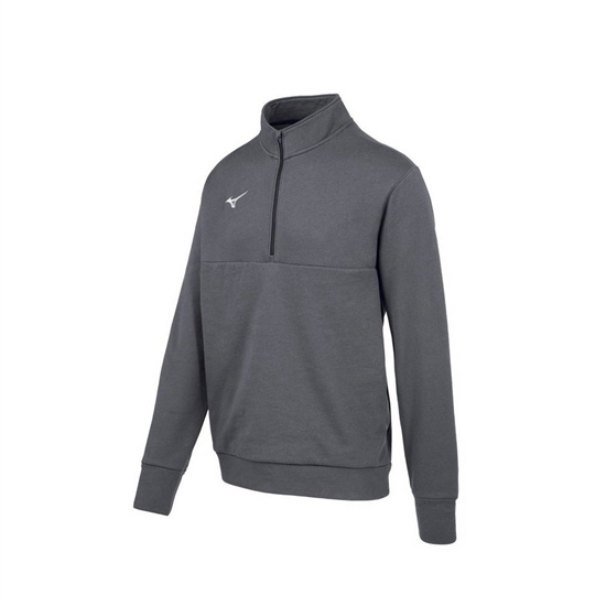 Mizuno MZ1 1/4 Zip Fleece Pulóver Férfi Szürke | CJWF-35824