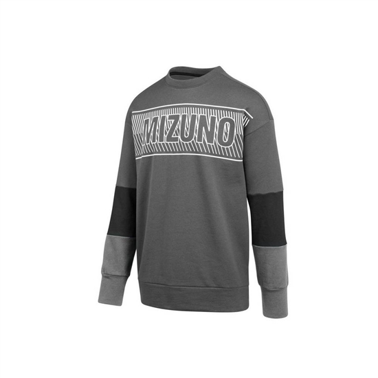 Mizuno MZ1 Tokyo Fleece Crew Tops Női Szürke / Fekete | FIBO-38027