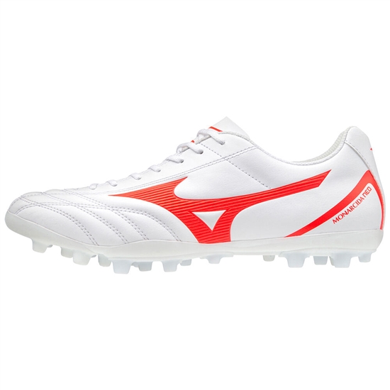 Mizuno Monarcida Neo Select AG Focicipő Férfi Fehér / Korall | QRVS-47108