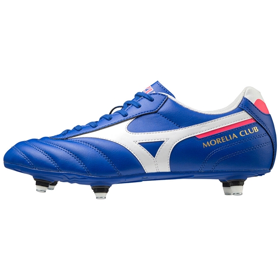 Mizuno Morelia II Club SI Focicipő Férfi Kék / Fehér | AZQI-58231