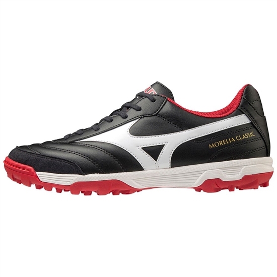 Mizuno Morelia Sala Classic TF Focicipő Női Fekete / Fehér / Piros | BVFY-74613