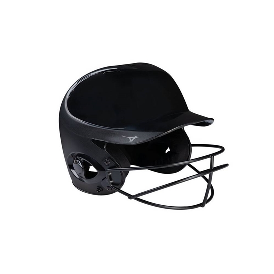 Mizuno Mvp Series Solid Batting Helmet With Fastpitch Softball Mask Helmet Női Fekete | XTLE-10756