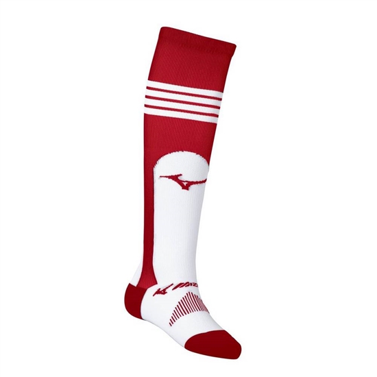 Mizuno Performance OTC Stirrup Baseball Zokni Női Piros | KFDO-48720