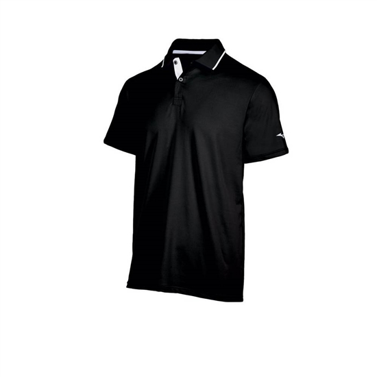 Mizuno Performance Polo Férfi Fekete | DEMT-25943