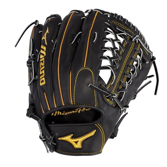 Mizuno Pro Outfield Baseball Gloves Férfi MélyFekete | YEIA-43651