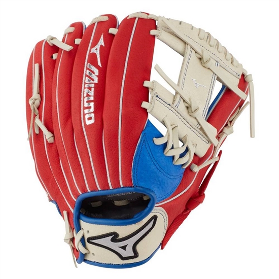 Mizuno Prospect Series PowerClose Baseball Glove 11" Gloves Női Királykék / Piros | DPKB-09451