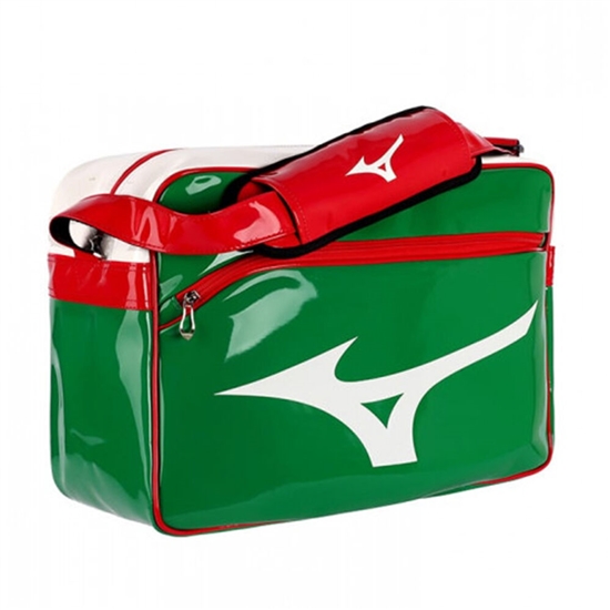 Mizuno RB Enamel M Táska Férfi Zöld / Piros | JCIY-94685