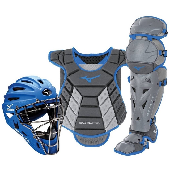 Mizuno Samurai Boxed Set 13-14" Catchers Gear Női Szürke / Királykék | AJHQ-12863